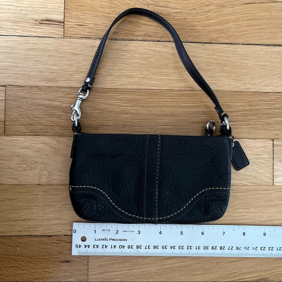 Coach Pebbled Leather Wristlet Mini Bag - Picture 2 of 6